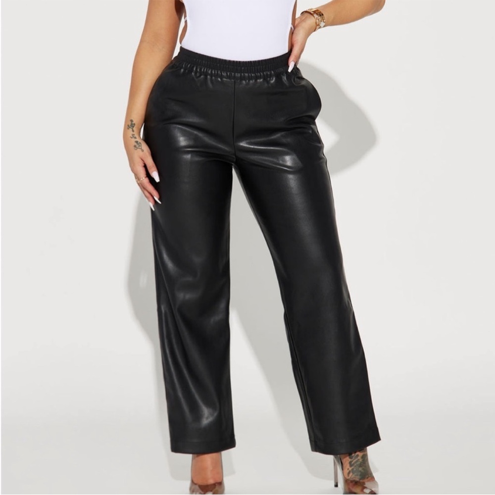 Faux Leather Pants